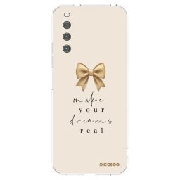 Átlátszó szilikon tok az alábbi mobiltelefonokra Sony Xperia 10 IV 5G - Golden Dream