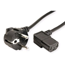 C-TECH hálózati kábel 2m 220/230V hálózati kábel, VDE