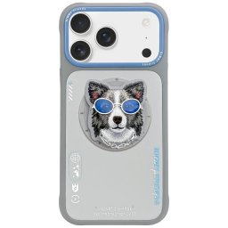 Nimmy Glasses Cool Dog MagSafe-kompatibilis tok iPhone 17 - szürke