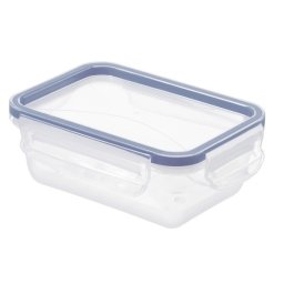 Rotho Clic & Lock 0,5 literes élelmiszertartó doboz - átlátszó/kék