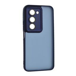Szilikon telefonvédő (ütésállóság, akril hátlap, kameravédő) SÖTÉTKÉK Xiaomi Redmi 15 5G