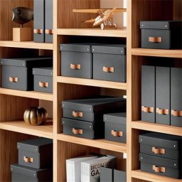 LEITZ Iratpapucs, karton, 100 mm, LEITZ "Puro", fekete