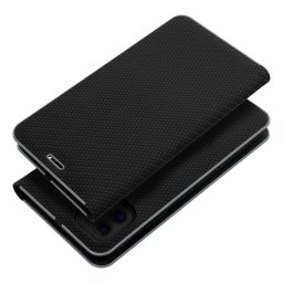 LUNA CARBON könyvtok iPhone 17 Pro - fekete