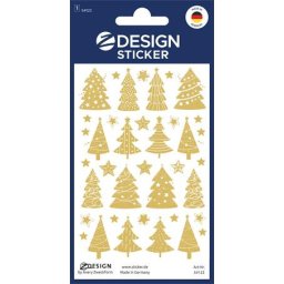 AVERY ZWECKFORM Matrica, 1 ív, 76x120 mm, AVERY ZWECKFORM, "Z-Design No.54122", karácsonyfa