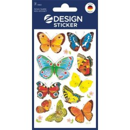AVERY ZWECKFORM Matrica, papír, 3 ív, 76x120 mm, AVERY ZWECKFORM, "Z-Design No.4462", lepkék