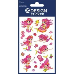 AVERY ZWECKFORM Matrica, fólia, 1 ív, 76x120 mm, AVERY ZWECKFORM, "Z-Design No.56061", hableány