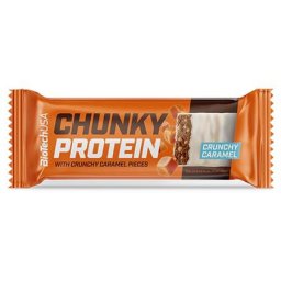 BIOTECH USA Fehérjeszelet, gluténmentes, 50g, BIOTECH USA "Chunky Protein Bar", Crunchy Caramel