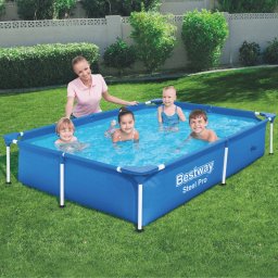 Bestway ANDAMAN LITE szögletes fémvázas medence 221 x 150 x 43 cm