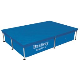 Bestway Medence takaró fólia 221 x 150 cm - Fémvázas szögletes medencéhez