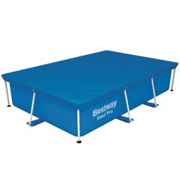 Bestway Medence takaró fólia 259 x 170 cm - Fémvázas szögletes medencéhez