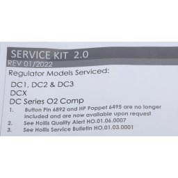 Hollis 1. lépcső Szerviz Kit DC 1/2/3/4 DIN/INT
