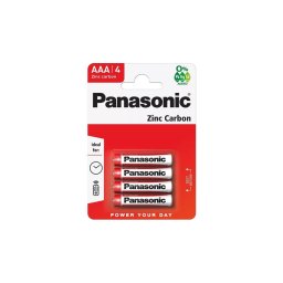 PANASONIC Zinc RED féltartós Mikroceruza elem AAA (R03) B4