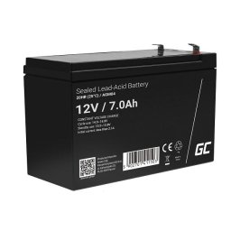 Green Cell AGM VRLA 12V 7Ah karbantartásmentes akkumulátor UPS-egységek számára