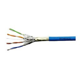 Kábel F/FTP Cat.6a 500 MHz 4x2xAWG23, LS0H kék, Dca, 500m