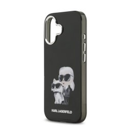 KARL LAGERFELD IML AQUARELLE KARL AND CHOUPETTE szilikon telefonvédő (ütésállóság, kameravédő) FEKETE Apple iPhone 17