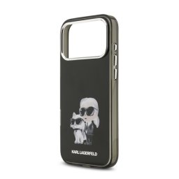 KARL LAGERFELD IML AQUARELLE KARL AND CHOUPETTE szilikon telefonvédő (ütésállóság, kameravédő) FEKETE Apple iPhone 17 Pro
