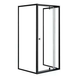 Flexi 90x90 cm falsíkra szerelhető szögletes zuhanykabin zuhanytálca nélkül