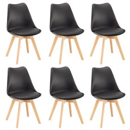 Silla étkezőszék 6 db fekete színben