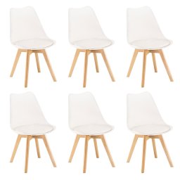 Silla étkezőszék 6 db fehér színben