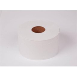 TORK Toalettpapír, T2 rendszer, 2 rétegű, 19 cm átmérő, TORK "Mini Jumbo", fehér