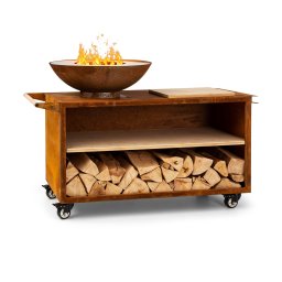 Blumfeldt Savage 2.0 Wide, tűzrakóhely grillel, bambusz vágódeszka, védőfedél (GDI11-Sav2.0 Wide-RU)