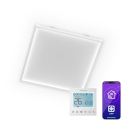 Klarstein Wondersky infravörös panel | 360 W | 4 - 8 m² | Minimalista dizájn | 60 cm x 60 cm (Klrst-WonderskySmart360)