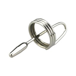 DeepRing - gyűrűs, fém dilátor - 9 cm (ezüst)