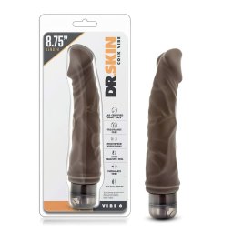 Dr. Skin Vibe No.6 - élethű, szabályozható rezgésű vibrátor (barna)