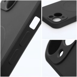 SILICONE MAG COVER MagSafe-kompatibilis tok iPhone 17 Pro Max - fekete