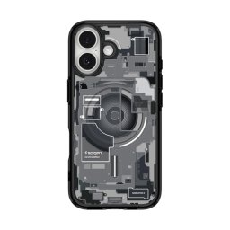 SPIGEN ULTRA HYBRID ZERO ONE műanyag telefonvédő (ütésállóság, légpárnás keret, MagSafe) FEKETE Apple iPhone 17