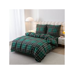 Flanel ágyneműhuzat KOCKA zöld Ágyneműhuzat mérete: 70 x 90 cm | 140 x 220 cm