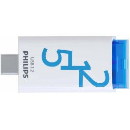 Pen Drive 512GB Philips Ocean Blue USB-C