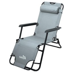 Összecsukható nyugágy/fotel COMFORT szürke