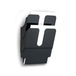 DURABLE Prospektustartó, fali, álló, A4, DURABLE "FLEXIPLUS 2", fekete