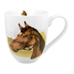 Lovas porcelán nagyméretű XXL bögre - 1 literes