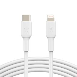 Belkin BOOST CHARGE Lightning/USB-C kábel, 1 m, fehér