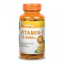 Vitaking C+D C-vitamin 1000mg + D3-vitamin 4000NE tabletta - 90db