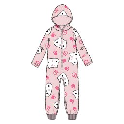 Gabi babaháza Cat Pink gyerek hosszú pizsama, overál 4 év / 104 cm