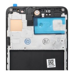 LCD kijelző SAMSUNG A51 4G HARD OLED 4G HARD OLED kijelzőhöz kerettel - ALKATRÉSZ!