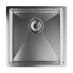 Klarstein TitanSteel Konyhai mosogató 45 x 45 cm (H x Sz) rozsda-, karc-, és hőálló felülettel (SIK1-TitanSteel-4040)
