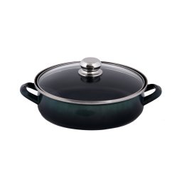 Ema-Lion Sütőtál füles üvegfedővel 26 cm tapadásmentes Platinum 516040121 Kifutó termék!