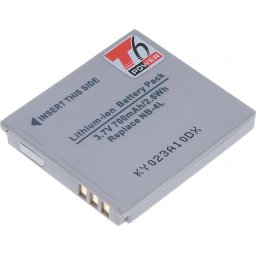T6 Power akkumulátor a Canon NB-4L-hez, 700 mAh, 2,6 Wh