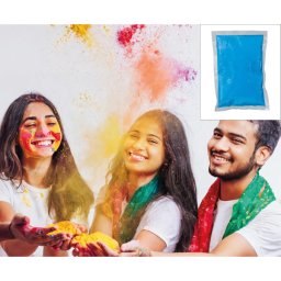 Fesztivál por, Holi Heart, kék, 200 gr