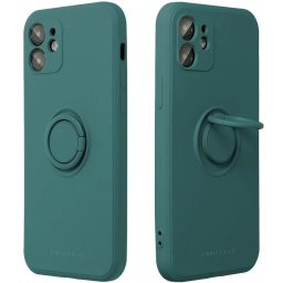 Apple iPhone Air (2025), Szilikon tok, stand, telefontartó gyűrű, Roar Amber, zöld