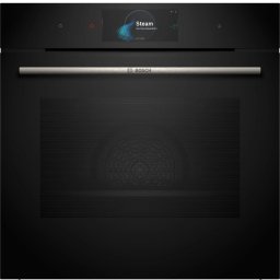 Bosch HSG7584B1 Beépíthető Gőzsütő 23 funkcióval,71 L,Teleszkópos sütősín,Gőztisztítás
