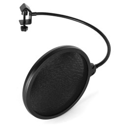 Auna Pro POP-1, pop filter, szél elleni védelem, fekete (PR5-POP-1)