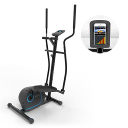 KLARFIT Myon Cross, elliptikus tréner, lendkerék 12 kg, SilentBelt System (FIT4-MYON CROSS-BLK)
