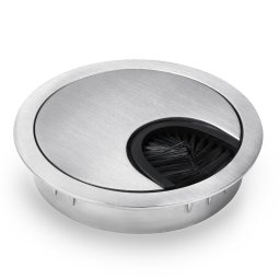 OneConcept Kábelátvezető, 2 darabból álló készlet, 60 mm, fém, sörtés tömítés ()