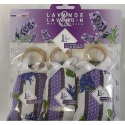 Levendulával töltött Lavande zsák karikával - 3 darabos szett