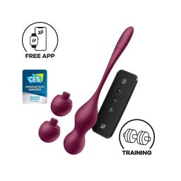 Satisfyer Love Birds Vary - okos, variálható gésagolyó (piros)